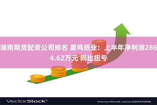 湖南期货配资公司排名 晨鸣纸业：上半年净利润2864.62万元 同比扭亏