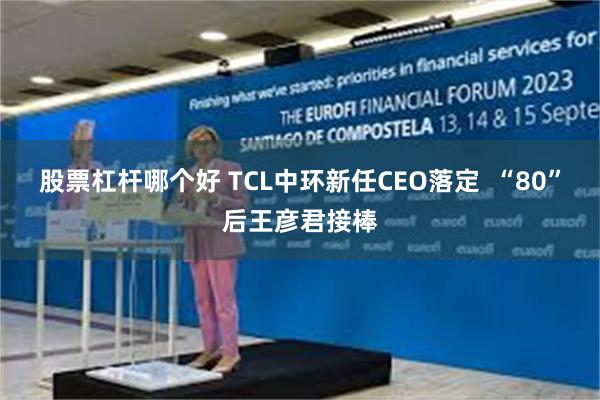 股票杠杆哪个好 TCL中环新任CEO落定  “80”后王彦君接棒